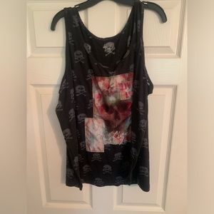 Burnout skull tank, size 26/28